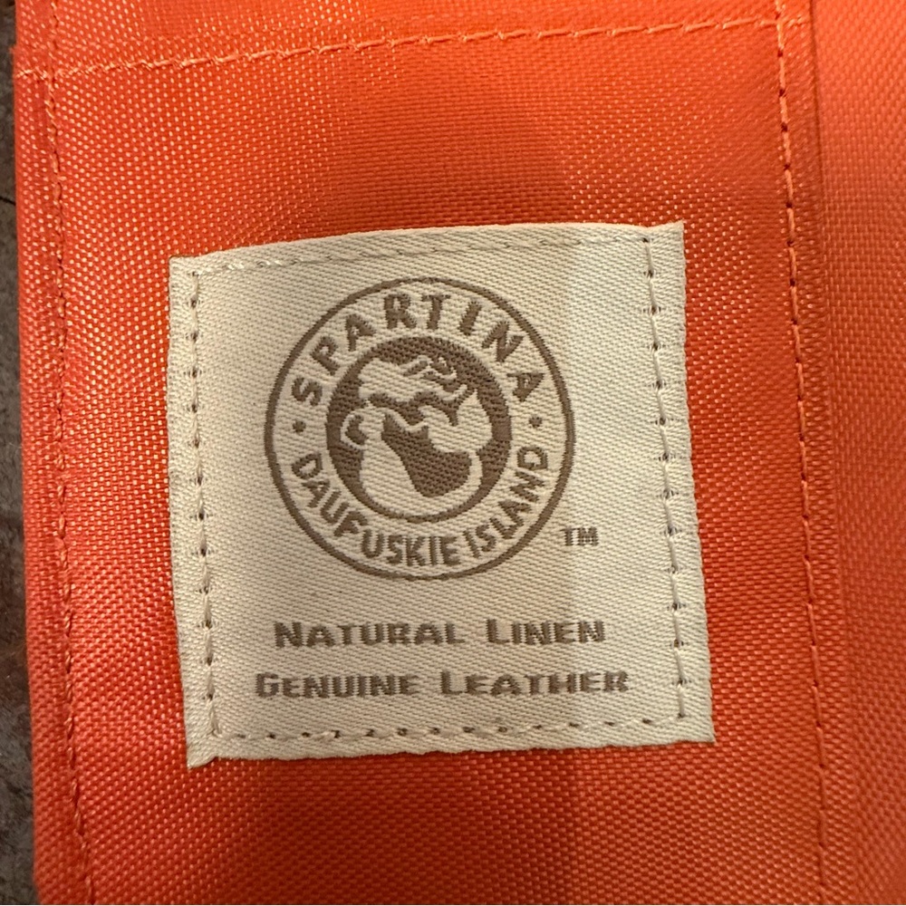 Spartina 449 Haig Point Yacht Club Wallet Coastal Nautical Navy Green Orange - Picture 7 of 13